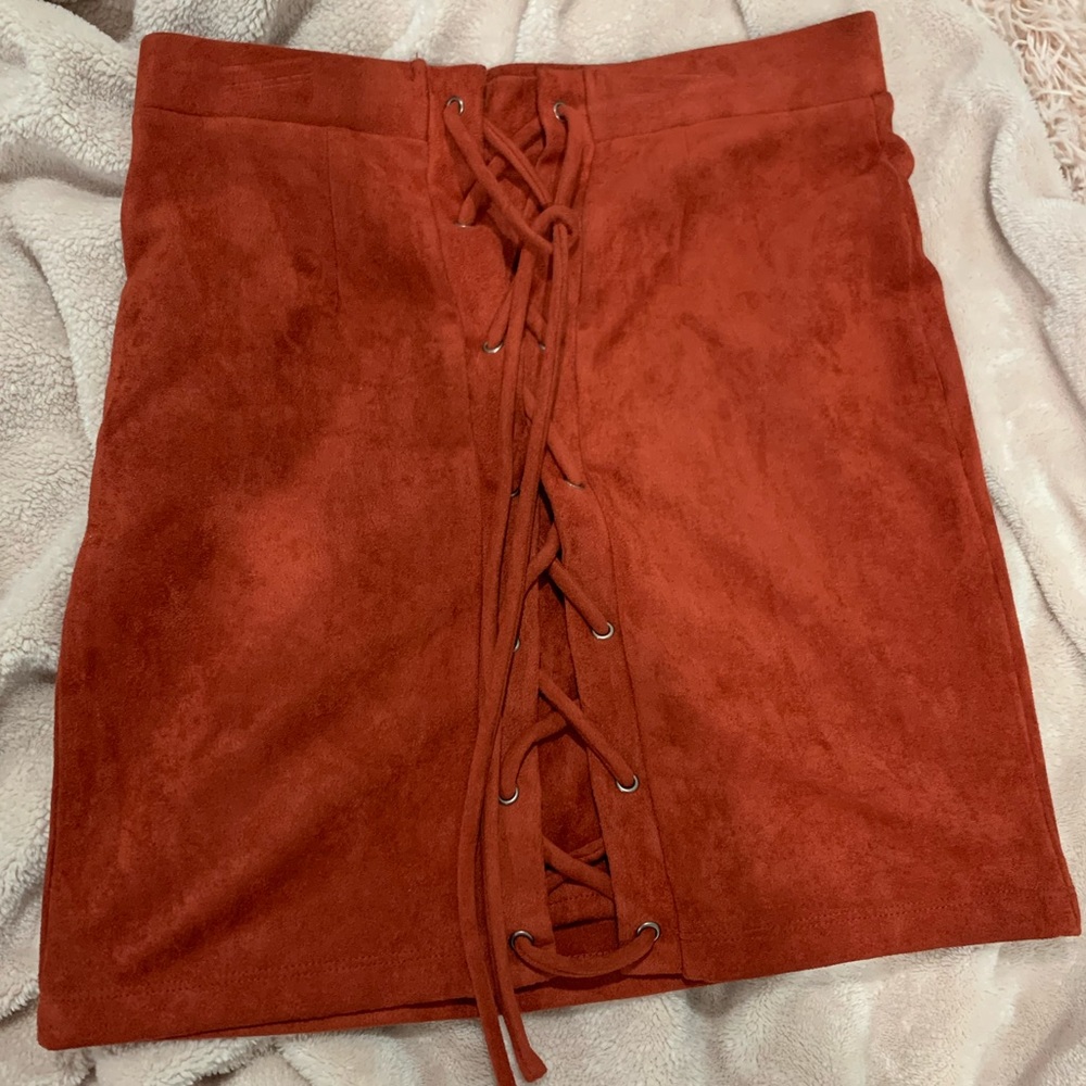NWT Lace up skirt
